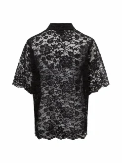 Neo Noir Blusen<Damen Bluse - Lamari Lace schwarz uni