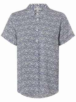 Franco Callegari Blusen<Damen Bluse - Samanta indigo weiß gemustert