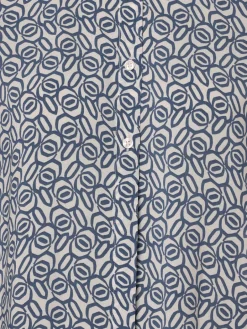 Franco Callegari Blusen<Damen Bluse - Samanta indigo weiß gemustert