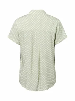 Franco Callegari Blusen<Damen Bluse - Samanta lind weiß gepunktet