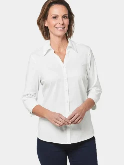 Damen Goldner Blusen>Damen Bluse - Stretchbequeme Bluse mit Baumwolle