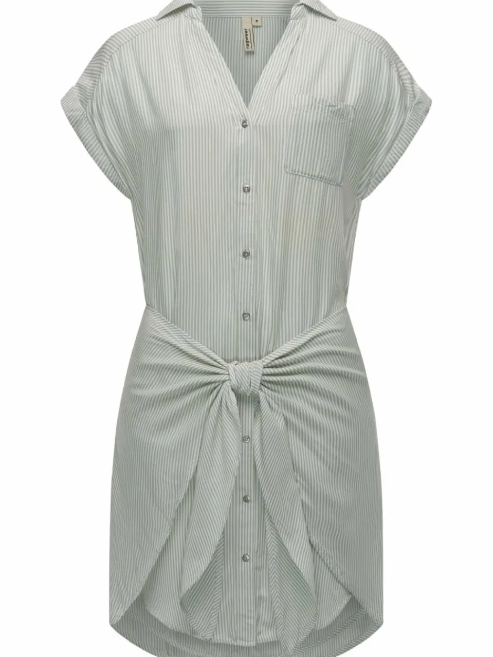 Ragwear Kleider<Damen Blusenkleid - Bahaya Stripe grün gestreift