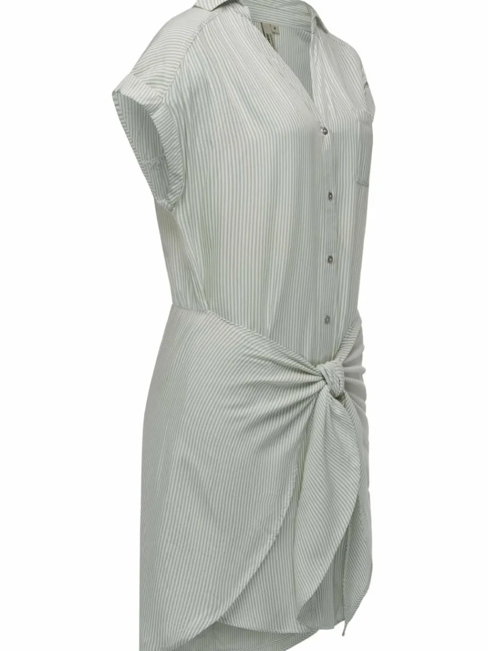 Ragwear Kleider<Damen Blusenkleid - Bahaya Stripe grün gestreift