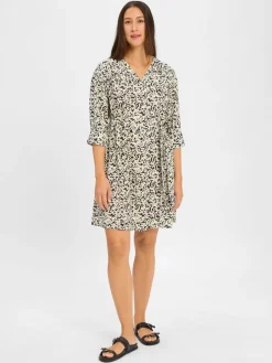 Msch Copenhagen Kleider<Damen Blusenkleid - MSCHJusia sand mehrfarbig gemustert