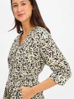 Msch Copenhagen Kleider<Damen Blusenkleid - MSCHJusia sand mehrfarbig gemustert