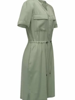 Ragwear Kleider<Damen Blusenkleid - Roisana grün uni