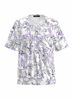 Frank Walder Blusen<Damen Blusenshirt mehrfarbig gemustert