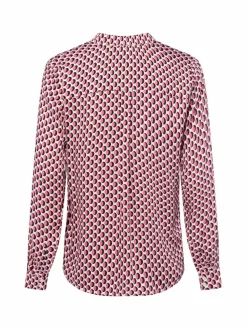 More & More Blusen<Damen Blusenshirt pink weiß gemustert