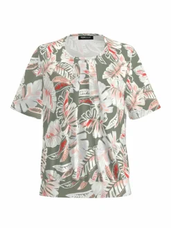 Frank Walder Blusen<Damen Blusenshirt mehrfarbig gemustert