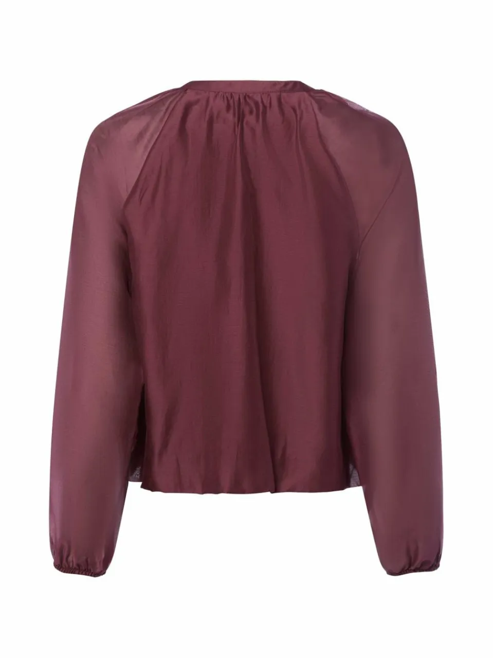 comma casual identity Blusen<Damen Blusenshirt bordeaux uni