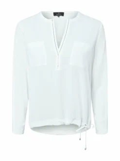 Monari Blusen<Damen Blusenshirt ecru uni