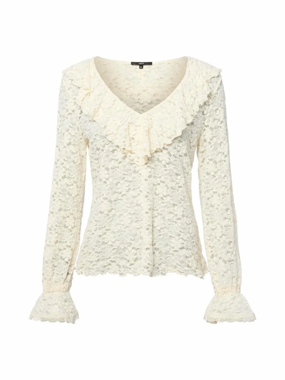 zero Blusen<Damen Blusenshirt ecru uni