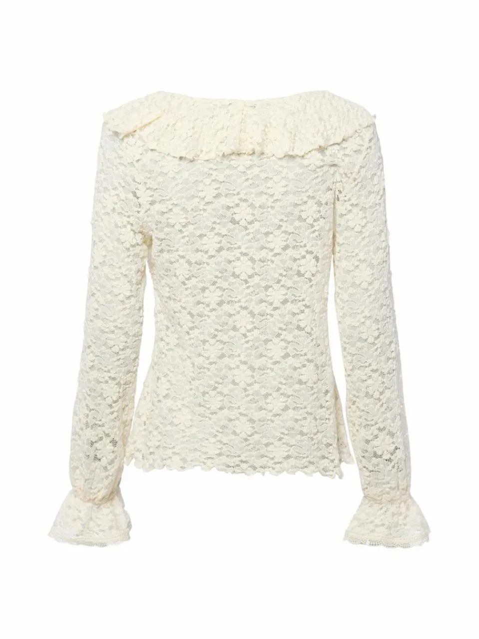 zero Blusen<Damen Blusenshirt ecru uni