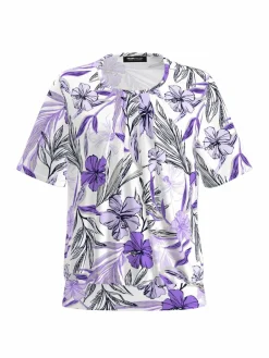 Frank Walder Blusen<Damen Blusenshirt mehrfarbig gemustert