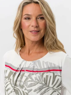 Frank Walder Blusen<Damen Blusenshirt mehrfarbig bedruckt