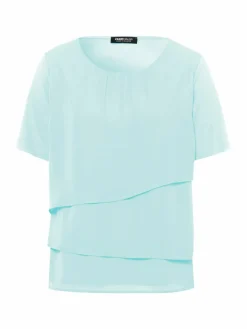 Frank Walder Blusen<Damen Blusenshirt grün uni