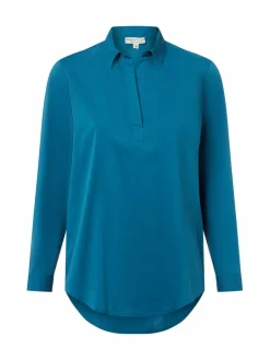 Marie Lund Blusen<Damen Blusenshirt blau uni