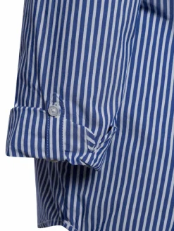 Marie Lund Blusen<Damen Blusenshirt hellblau weiß gestreift