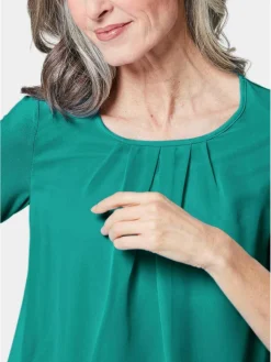 Damen Goldner Blusen><noscript><img width=