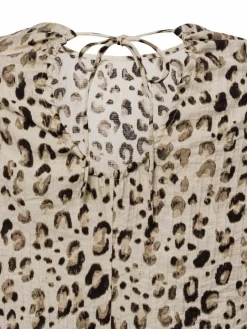 Msch Copenhagen Blusen<Damen Blusenshirt - MSCHAlyona Vlora beige braun gemustert