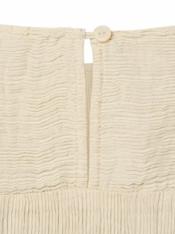 Someday Blusen<Damen Blusenshirt - Zlamea beige strukturiert