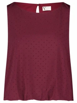 Vera Mont Blusen<Damen Blusentop bordeaux uni