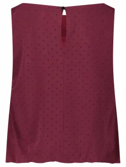 Vera Mont Blusen<Damen Blusentop bordeaux uni