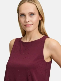 Vera Mont Blusen<Damen Blusentop bordeaux uni
