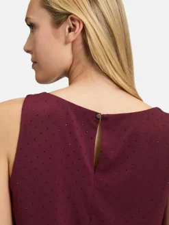 Vera Mont Blusen<Damen Blusentop bordeaux uni