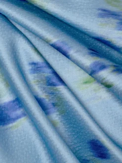 HUGO Blusen<Damen Blusentop - Carloti hellblau royal gemustert