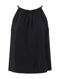 Opus Blusen<Damen Blusentop - Foyage schwarz uni