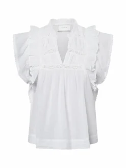Neo Noir Blusen<Damen Blusentop - Jayla weiß uni
