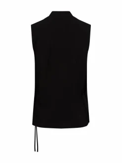 Damen Someday Blusen>Damen Blusentop mit Leinenanteil