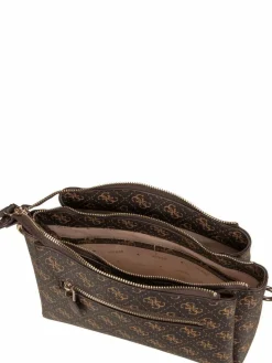 GUESS Taschen & Rucksäcke<Damen Bodybag - Noelle II Tri Comp CB 72120 Logo braun uni