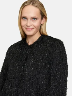 Vera Mont Jacken & Westen<Damen Bomberjacke schwarz uni