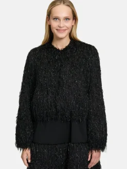 Vera Mont Jacken & Westen<Damen Bomberjacke schwarz uni