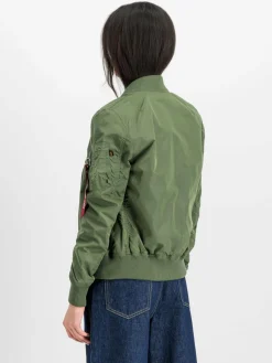 Alpha Industries Jacken & Westen<Damen Bomberjacke grün uni