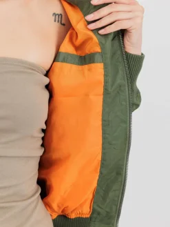 Alpha Industries Jacken & Westen<Damen Bomberjacke grün uni