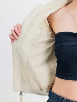 Alpha Industries Jacken & Westen<Damen Bomberjacke weiß uni