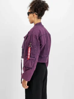 Alpha Industries Jacken & Westen<Damen Bomberjacke lila uni
