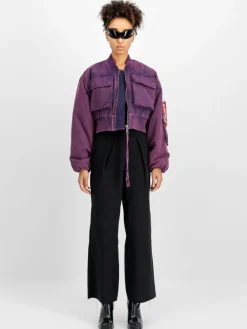 Alpha Industries Jacken & Westen<Damen Bomberjacke lila uni