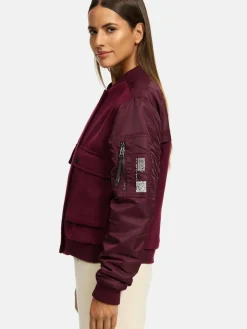 Navahoo Jacken & Westen<Damen Bomberjacke - Willstehaben 14 lila uni