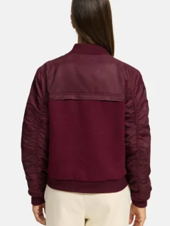 Navahoo Jacken & Westen<Damen Bomberjacke - Willstehaben 14 lila uni