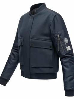 Navahoo Jacken & Westen<Damen Bomberjacke - Willstehaben 14 marine uni