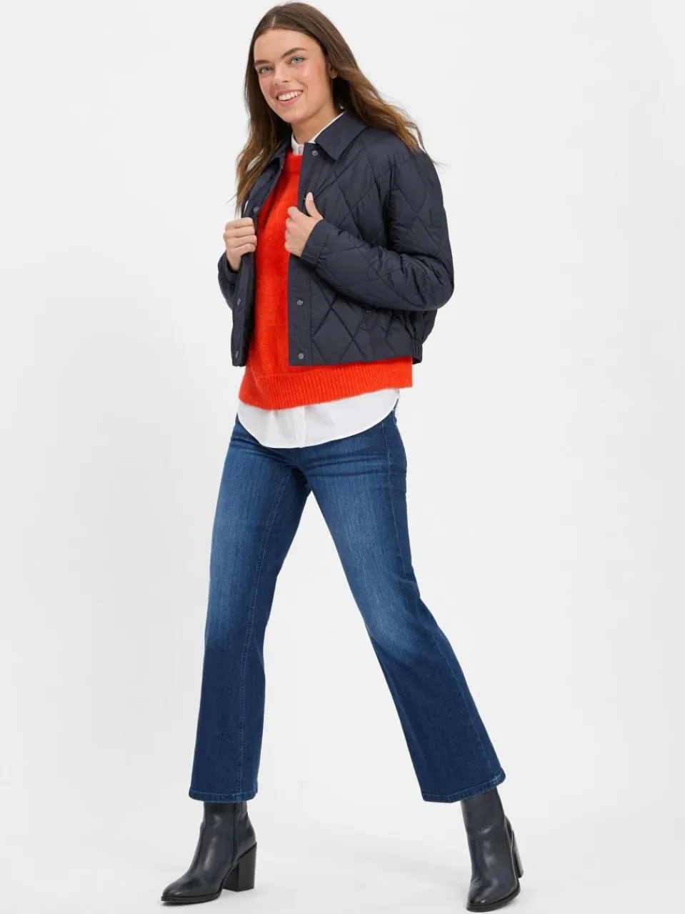 Cambio Jeans|Hosen<Damen Bootcut Jeans - Francesca dark stone uni