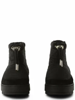 Tommy Hilfiger Boots & Stiefeletten<Damen Boots mit Leder-Anteil schwarz uni