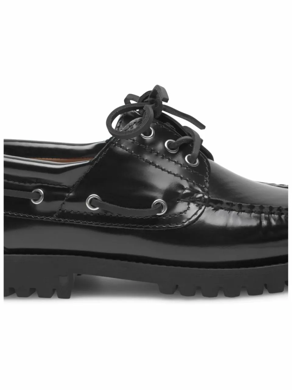 Henry Stevens Schnürschuhe<Damen Bootsschuh – Morgan W DS schwarz uni