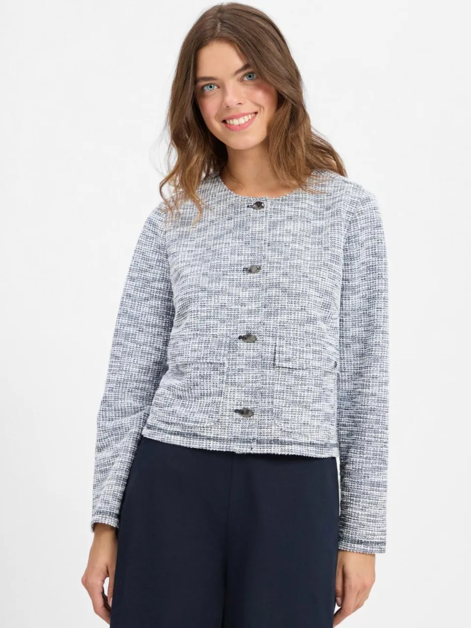 Damen Betty & Co Blazer>Damen Bouclé-Blazer