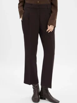 Opus Hosen<Damen Bundfaltenhose - Meeri city schoko uni