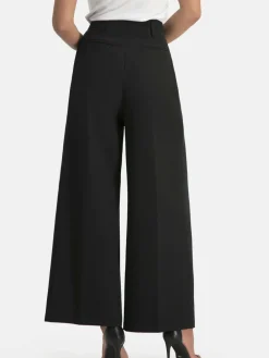 Nicowa Hosen<Damen Bundfaltenhose - RONICA schwarz uni